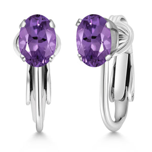 Amethyst - February_Earrings in 925 Sterling Silver