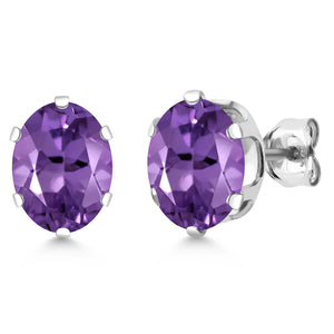 Amethyst - February_Earrings in 925 Sterling Silver