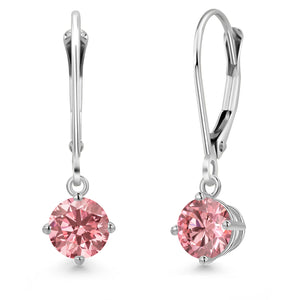 Pink_Earrings in 14K White Gold
