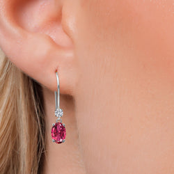 Earrings in 14K White Gold