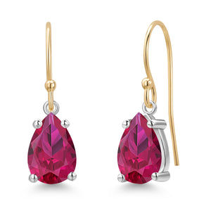 Earrings in 14K Two Tone Gold