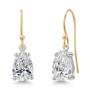 Earrings in 14K Two Tone Gold