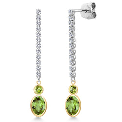 Earrings in 14K Two Tone Gold