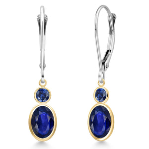 Earrings in 14K Two Tone Gold