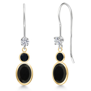 Earrings in 14K Two Tone Gold