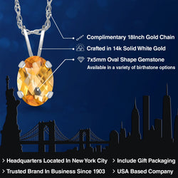 Pendant in 14K White Gold