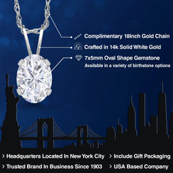 Pendant in 14K White Gold