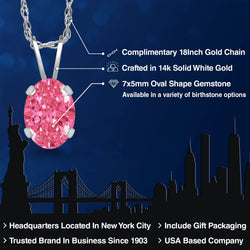 Pendant in 14K White Gold