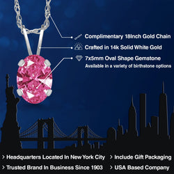 Pendant in 14K White Gold
