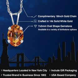 Pendant in 14K White Gold