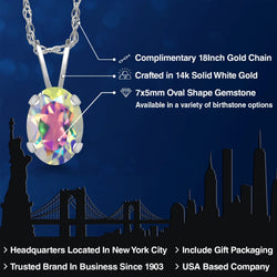 Pendant in 14K White Gold