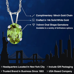 Pendant in 14K White Gold