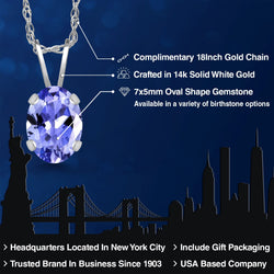 Pendant in 14K White Gold