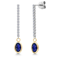 Earrings in 14K Two Tone Gold
