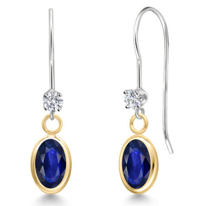 Earrings in 14K Two Tone Gold