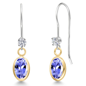 Earrings in 14K Two Tone Gold
