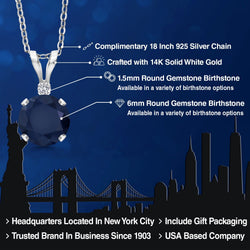 Necklace in 14K White Gold
