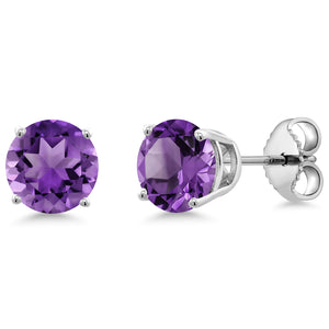 Amethyst - February_Earrings in 925 Sterling Silver