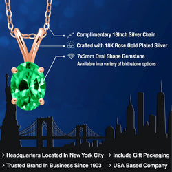 Pendant in 925 Rose Gold Plated Silver