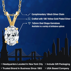 Pendant in 925 Yellow Gold Plated Silver