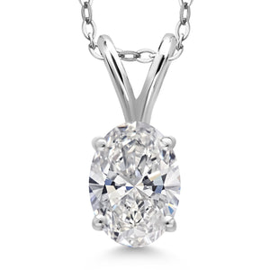 Lab Grown Diamond_Pendant in 925 Sterling Silver