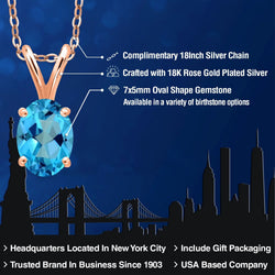 Pendant in 925 Rose Gold Plated Silver