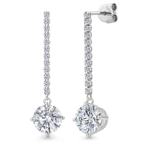 Earrings in 14K White Gold