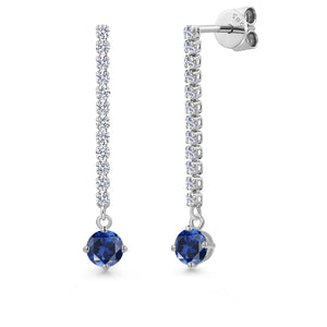 Earrings in 14K White Gold