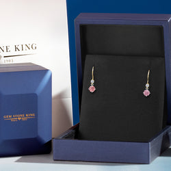 Earrings in 14K Two Tone Gold