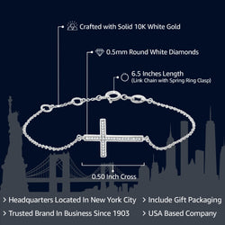 Bracelet in 10K White Gold