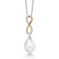 Pendant in 925 Sterling Silver and 10K Yellow Gold