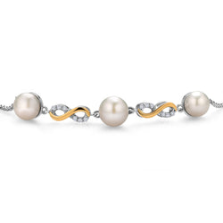 Bracelet in 925 Sterling Silver and 10K Yellow Gold