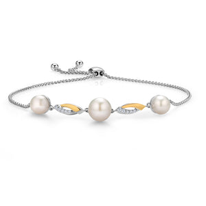 Bracelet in 925 Sterling Silver and 10K Yellow Gold