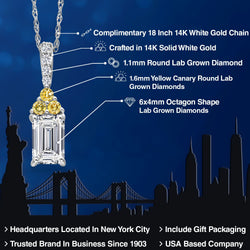 Pendant in 14K White Gold