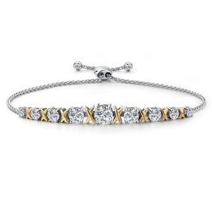 Bracelet in 925 Sterling Silver and 10K Yellow Gold