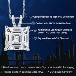 Pendant in 14K White Gold