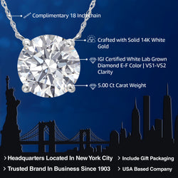 Pendant in 14K White Gold