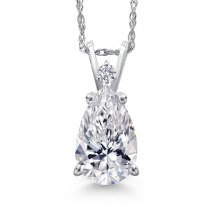 3.00 Carat_D - E_Pendant in 14K White Gold