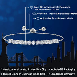 Bracelet in Rhodium Plated