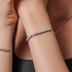 Bracelet in Rhodium Plated