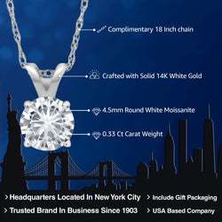 Pendant in 14K White Gold