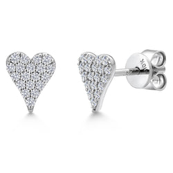 Earrings in 10K White Gold
