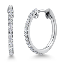 Earrings in 10K White Gold