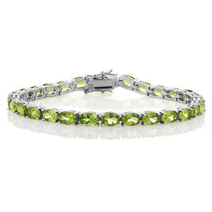 Peridot - August_Bracelet in 925 Sterling Silver