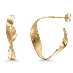 Earrings in 925 Yellow Gold Plated Silver