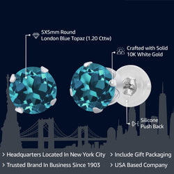 Earrings in 10K White Gold