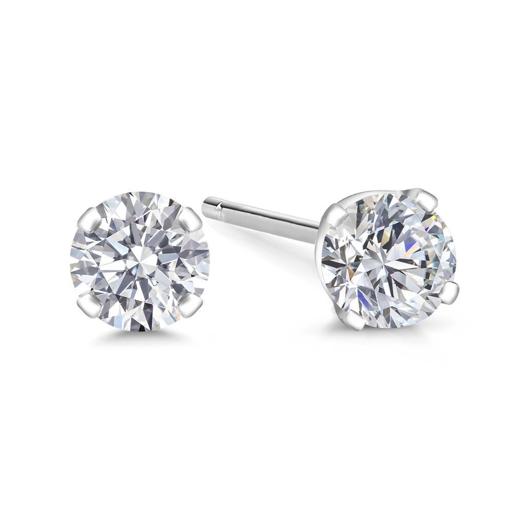 0.25 Carats - Not IGI Certified_14K White Gold_Earrings in 14K White Gold