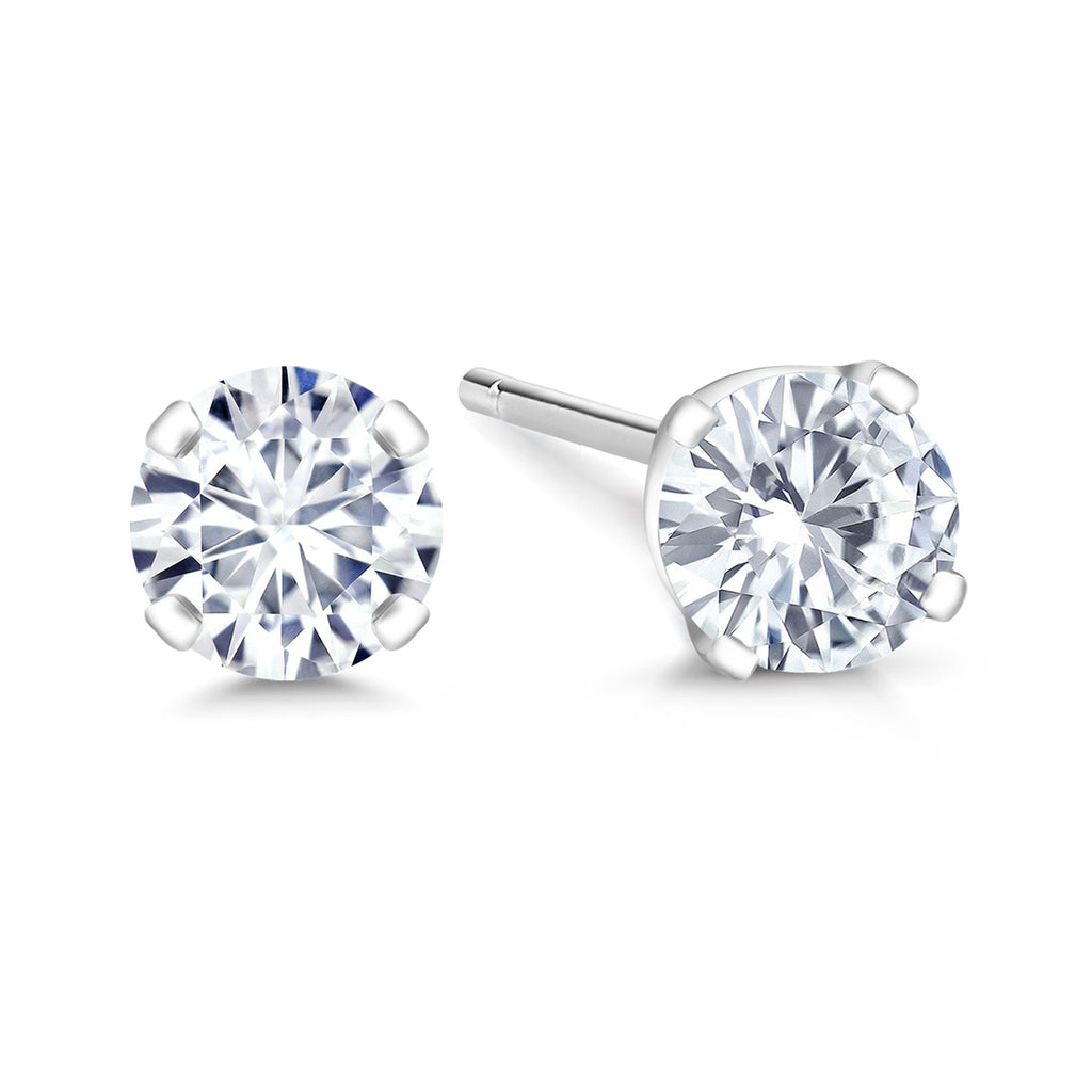 14K White Gold_Earrings in 14K White Gold