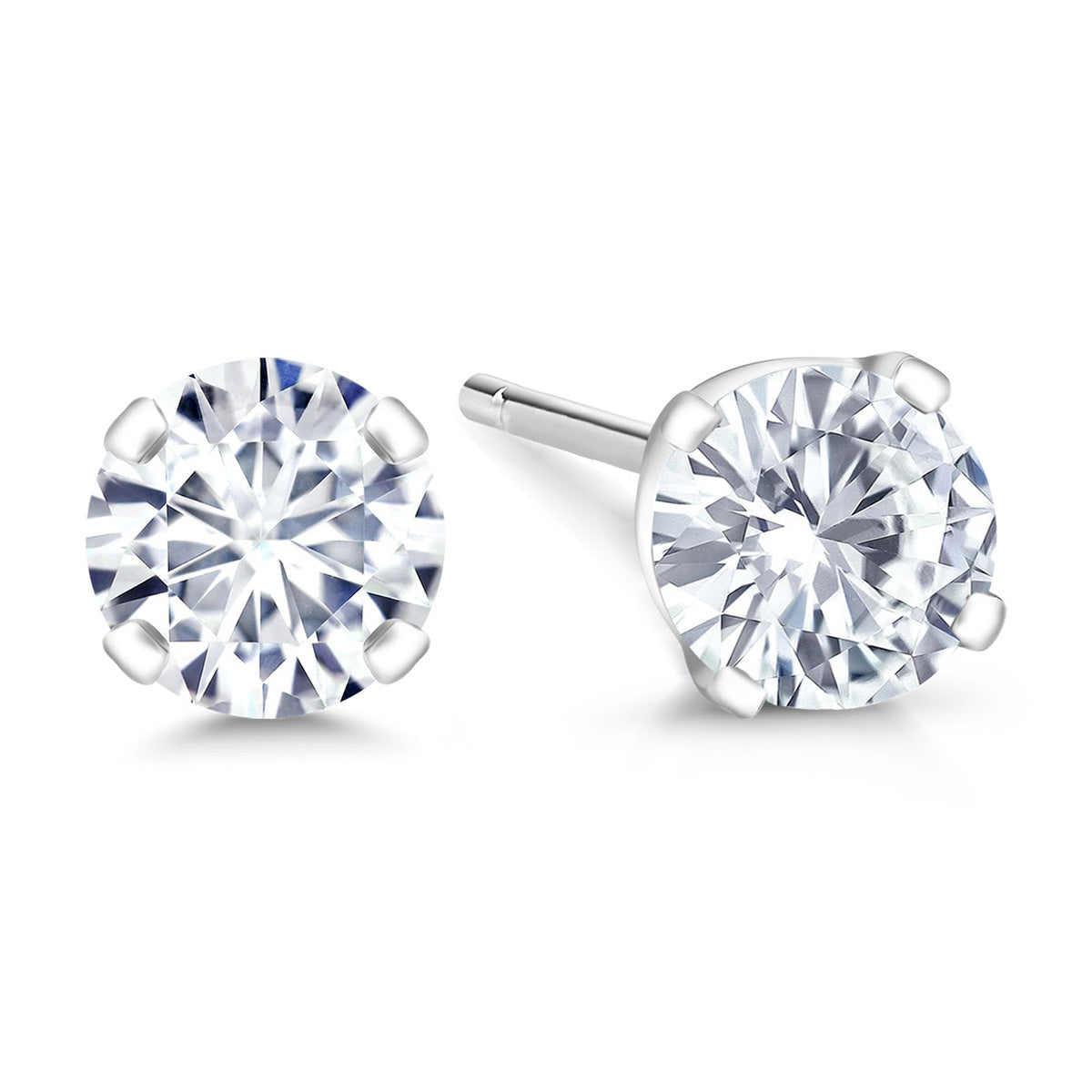 1.50 Cttw 14K White Gold IGI Certified Lab Grown Diamond Stud Earrings | Gold Earrings For Women Men | E-F Color | VS1-VS2 Clarity