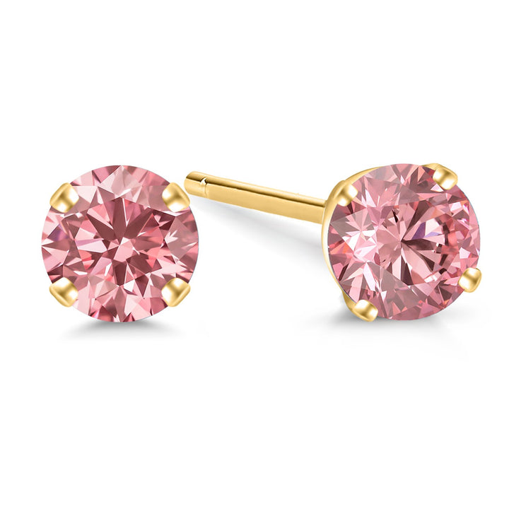 0.20 Carats_Yellow Gold_Earrings in Yellow Gold